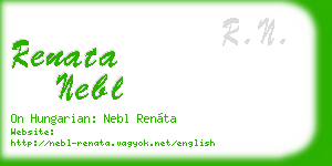 renata nebl business card